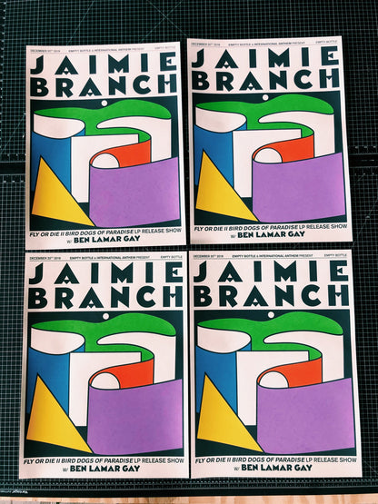 Jaimie Branch - Fly or Die II - Chicago Release Show Poster