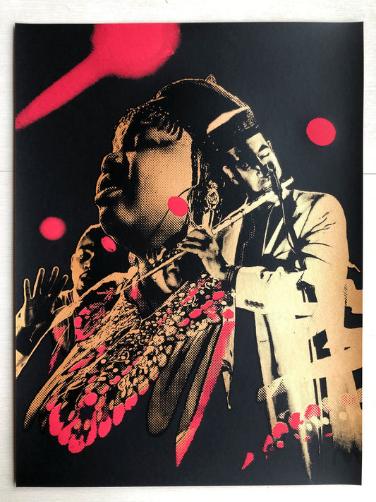 Angel Bat Dawid & Tha Brothahood - 18x24" Screen Printed Poster