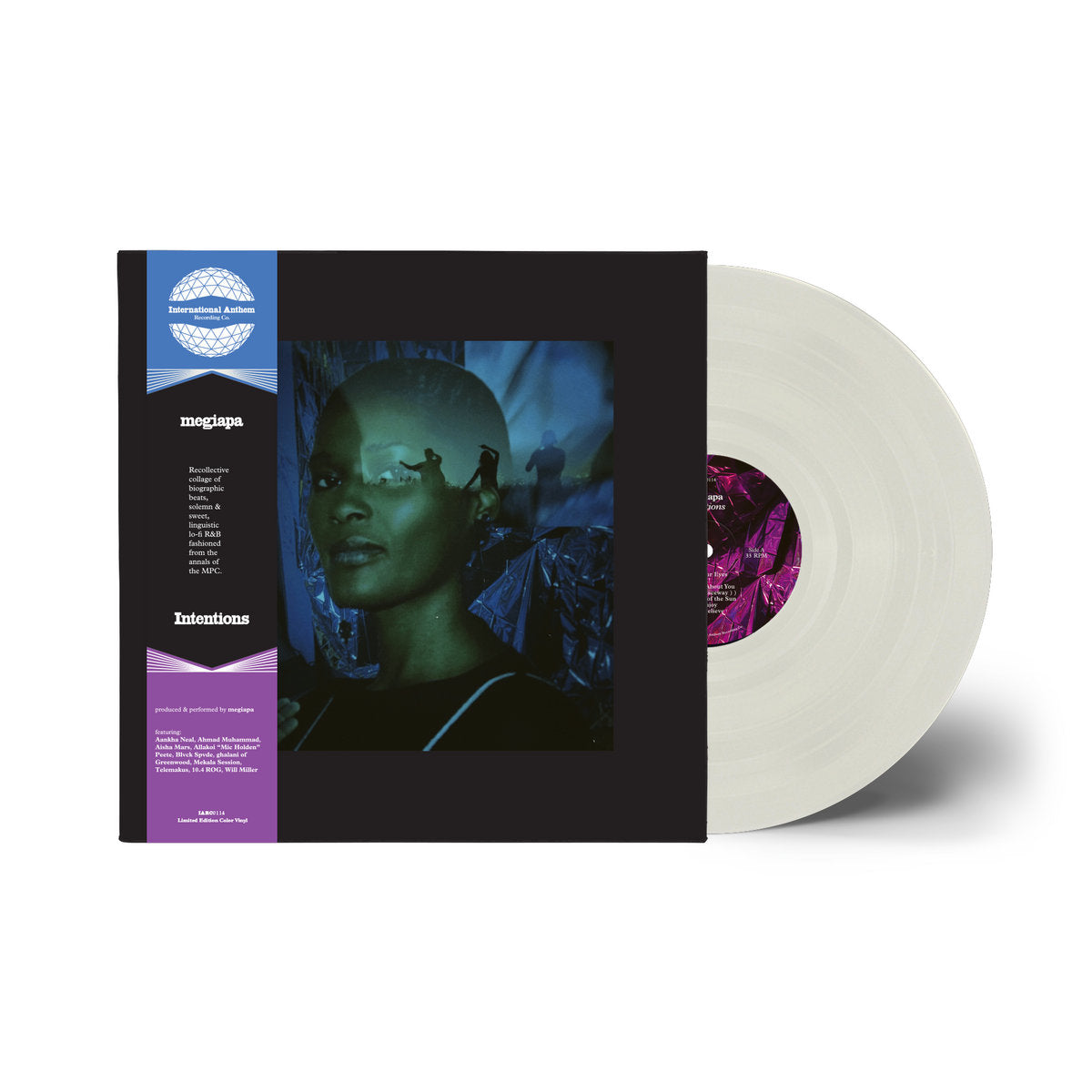 Intentions Crystal Clear color vinyl with jacket and OBI strip [Crystal Clear]
